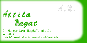 attila magat business card